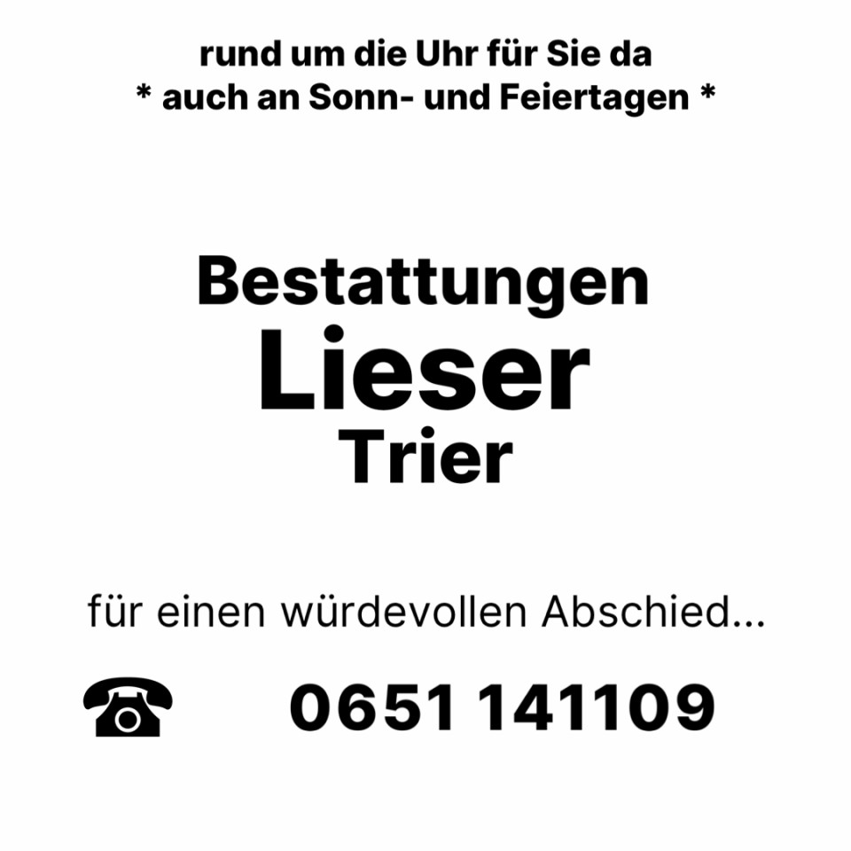 Beerdigungen Irsch
